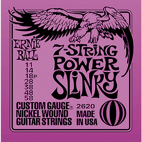 ERNIE BALL ENCORDADURA GUITARRA ELEC. ACERO POWER SLINKY