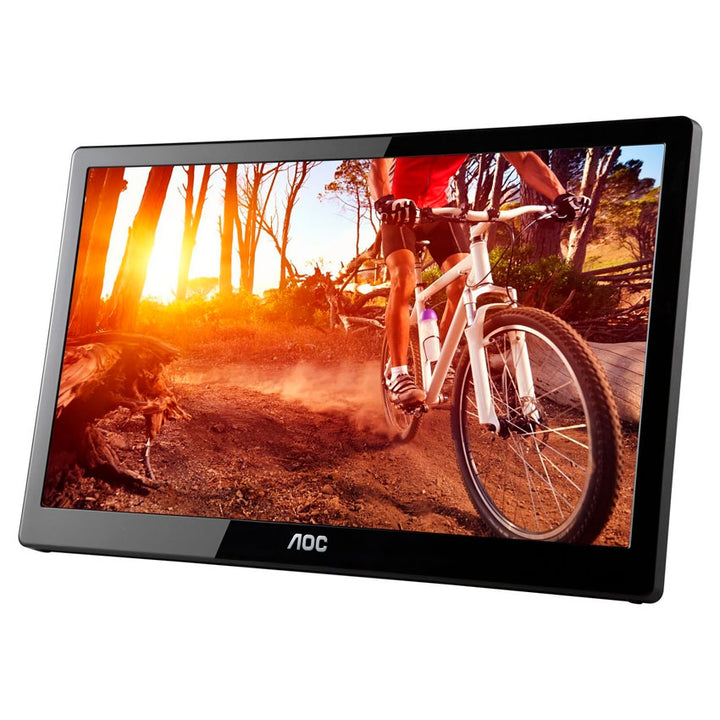 AOC MONITOR LED 15.6" HD, 60 HZ, USB 3.0, VESA, BAJO CONSUMO ENERGETICO REACONDICIONADO