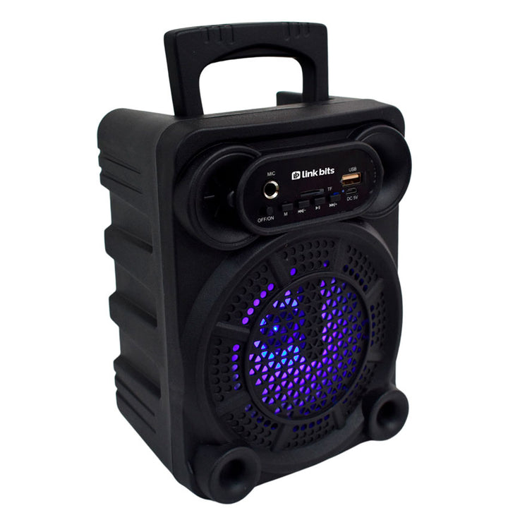LINKBITS BOCINA RECARGABLE BLUETOOTH 4" CON MICROFONO