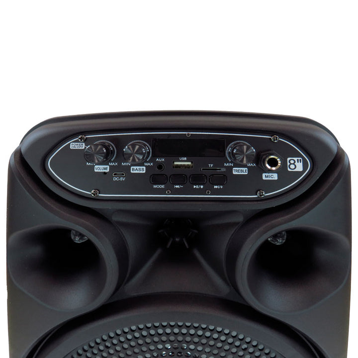 LINKBITS BAFLE 8 PULGADAS BLUETOOTH CON MICROFONO ALAMBRICO