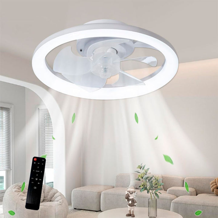 MEGALUZ F60210 VENTILADOR DE TECHO CON LÁMPARA LED – 4 VELOCIDADES