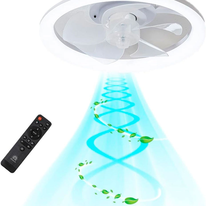 MEGALUZ F60210 VENTILADOR DE TECHO CON LÁMPARA LED – 4 VELOCIDADES