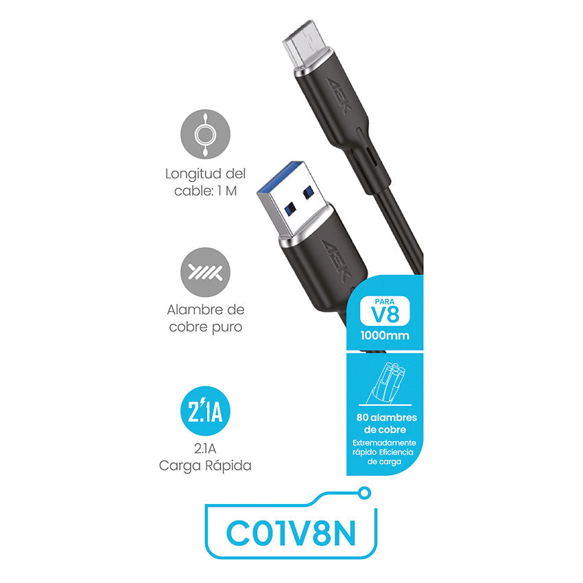 AEK CABLE USB A USB MICRO