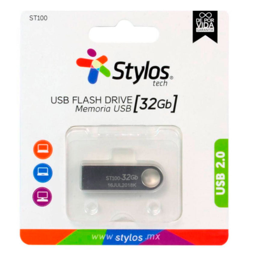 STYLOS MEMORIA USB 32GB SILVER