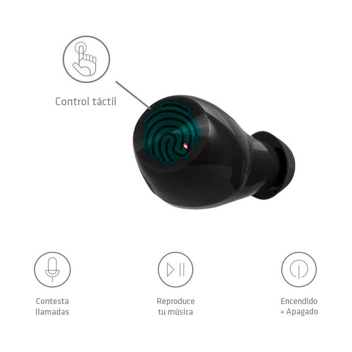 BILLBOARD AUDIFONOS TRUE WIRELESS SOUL TRACK NEGRO