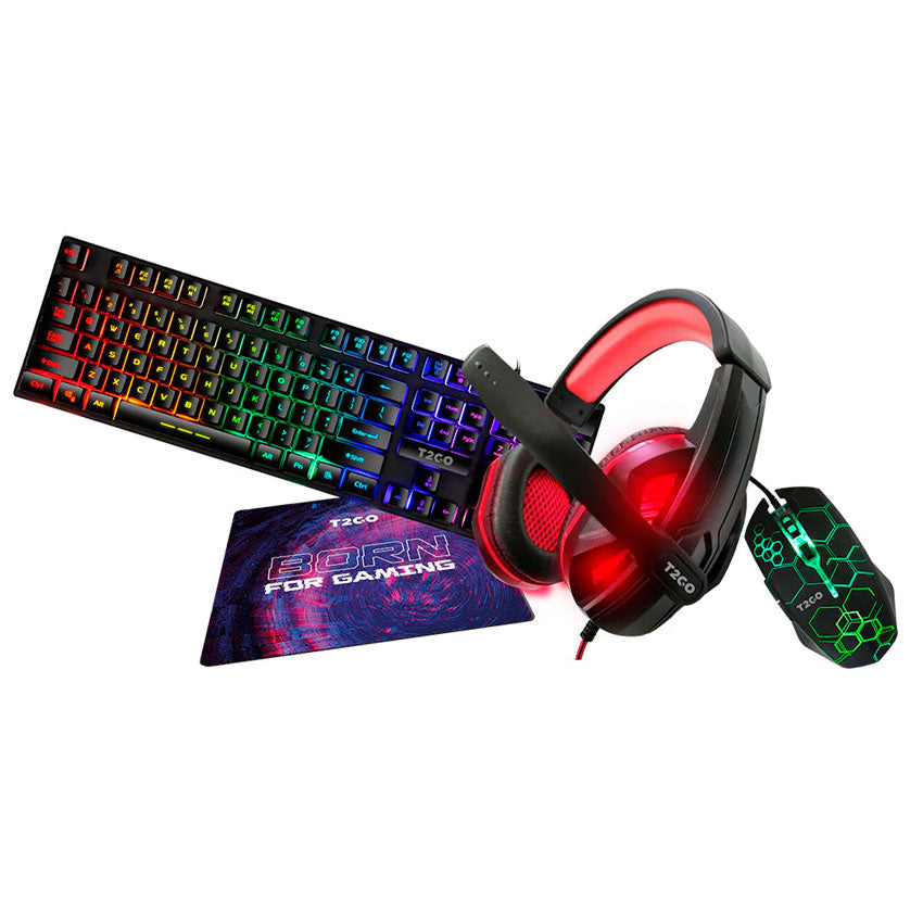 TECLADO Y MOUSE, MOUSE PAD Y AUDIFONOS STF