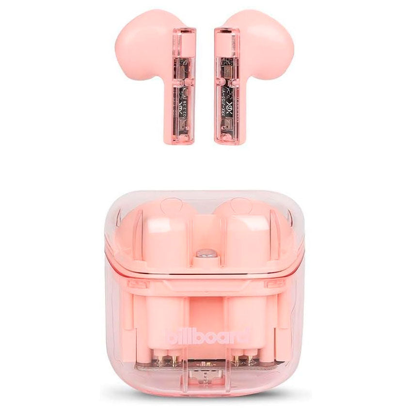 BILLBOARD AUDIFONOS INALÁMBRICOS TRUE WIRELESS SOUL CLEAR ENC ROSA CON MICRÓFONO 5HRS USO