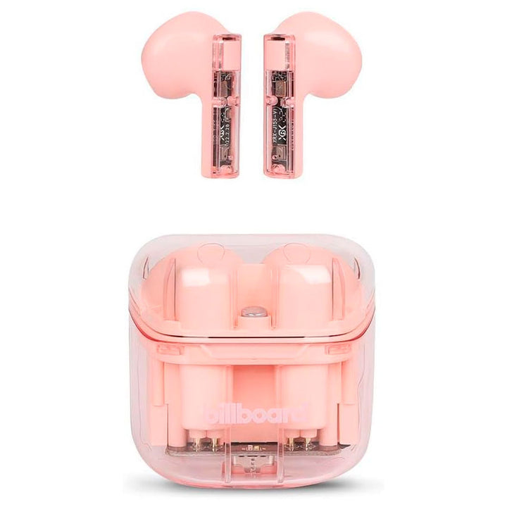 BILLBOARD AUDIFONOS INALÁMBRICOS TRUE WIRELESS SOUL CLEAR ENC ROSA CON MICRÓFONO 5HRS USO