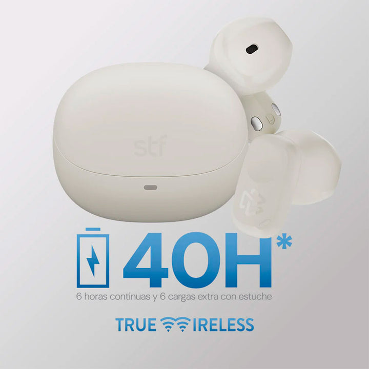 AUDIFONOS TRUE WIRELESS STF ESSENTIAL BLANCO