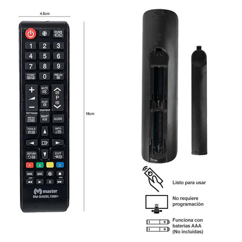 MASTER CONTROL REMOTO PARA TV SAMSUNG