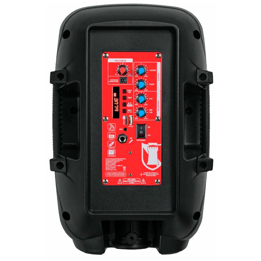 KSR SISTEMA DE BAFLES DOBLE 8" 6,200 W PMPO POR BOCINA,BLUETOOTH KARAOKE