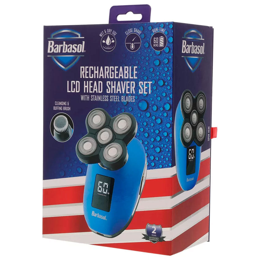 BARBASOL AFEITADORA RECARGABLE CON PANTALLA LCD