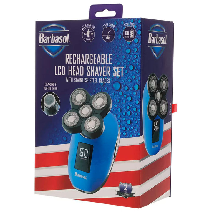 BARBASOL AFEITADORA RECARGABLE CON PANTALLA LCD