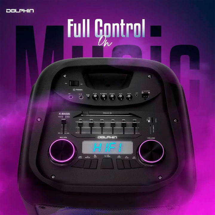 BAFLE DOLPHIN 2X12" RECARGABLE