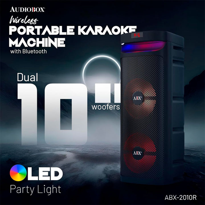 BAFLE AUDIOBOX 2X10" RECARGABLE