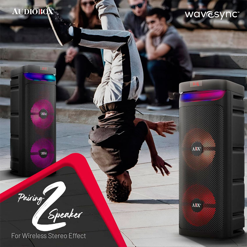 BAFLE AUDIOBOX 2X10" RECARGABLE