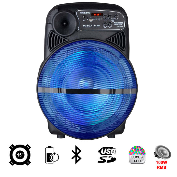 BAFLE AUDIOBOX 15" RECARGABLE