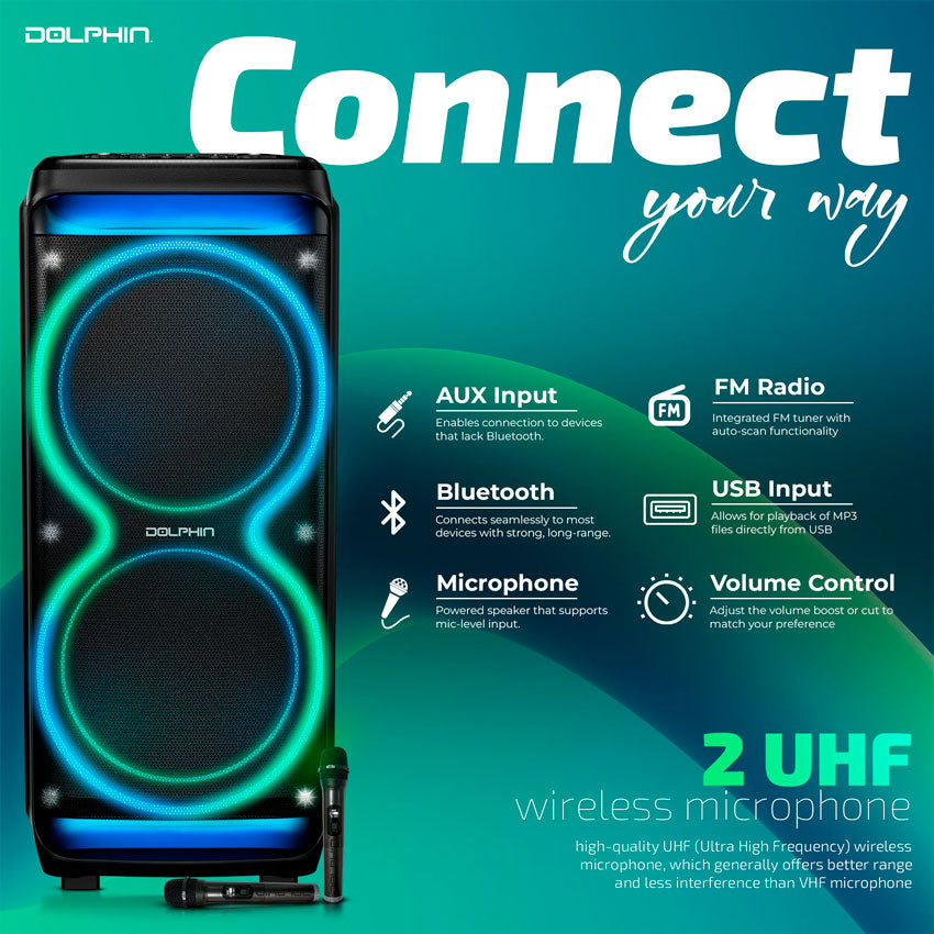 BAFLE AUDIOBOX 2X12" RECARGABLE