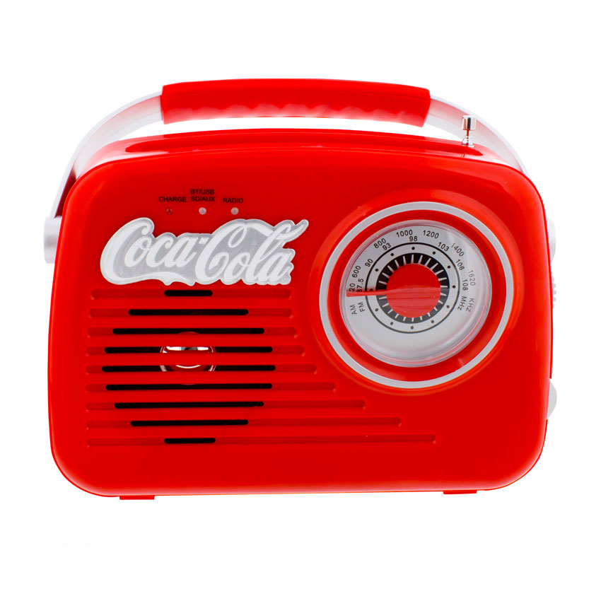 RADIO BLUETOOTH COCA-COLA RETRO ROJO