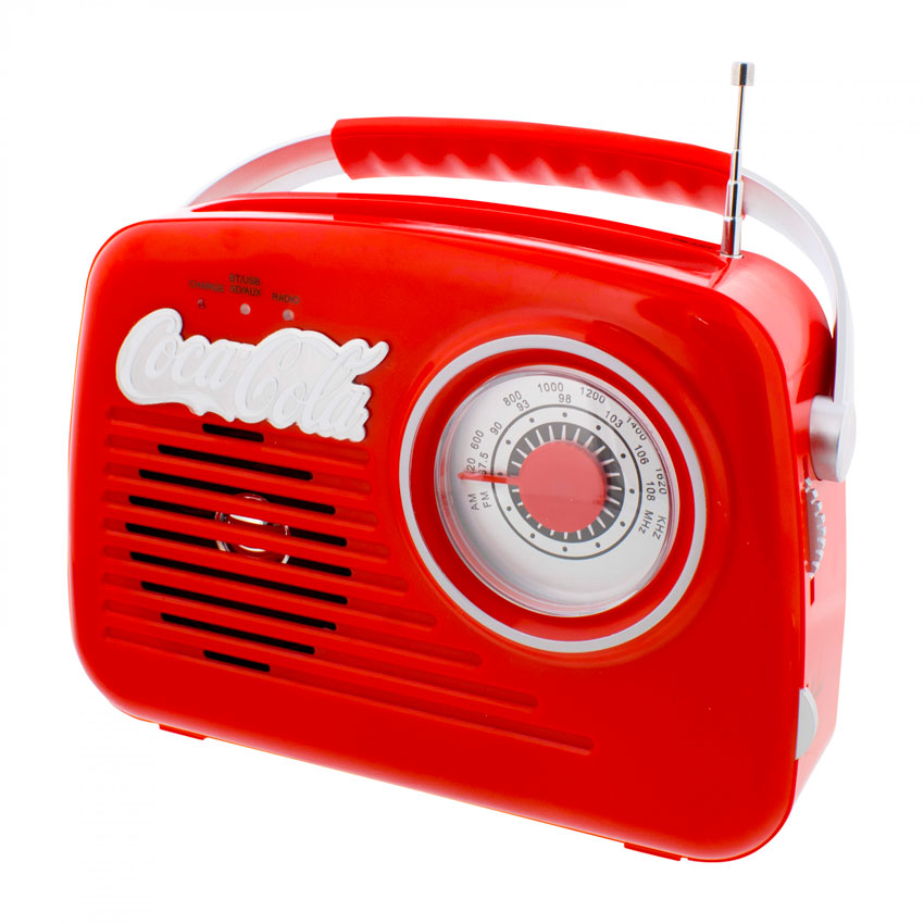 RADIO BLUETOOTH COCA-COLA RETRO ROJO