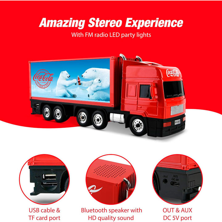 COCA-COLA BOCINA BLUETOOTH TRUCK OSO POLAR