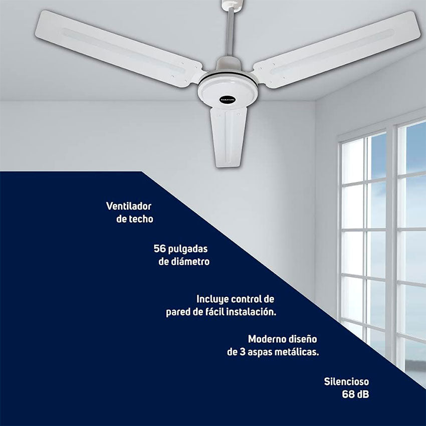 TAURUS VENTILADOR DE TECHO METALICO 56 PULGADAS