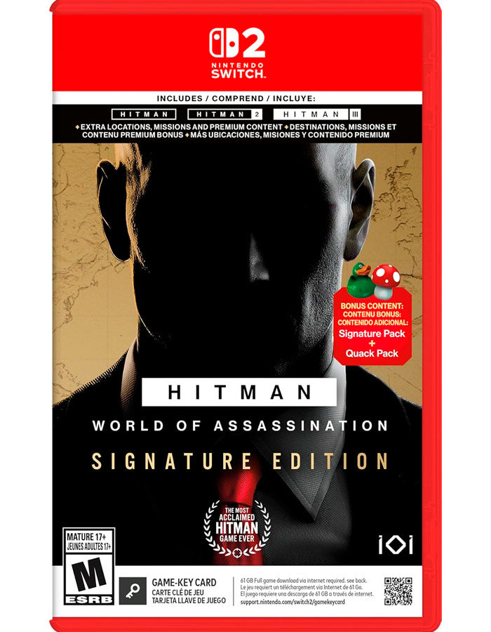 HITMAN WORLD OF ASSASSINATIONS SIGNATURE EDITION NINTENDO SWITCH 2