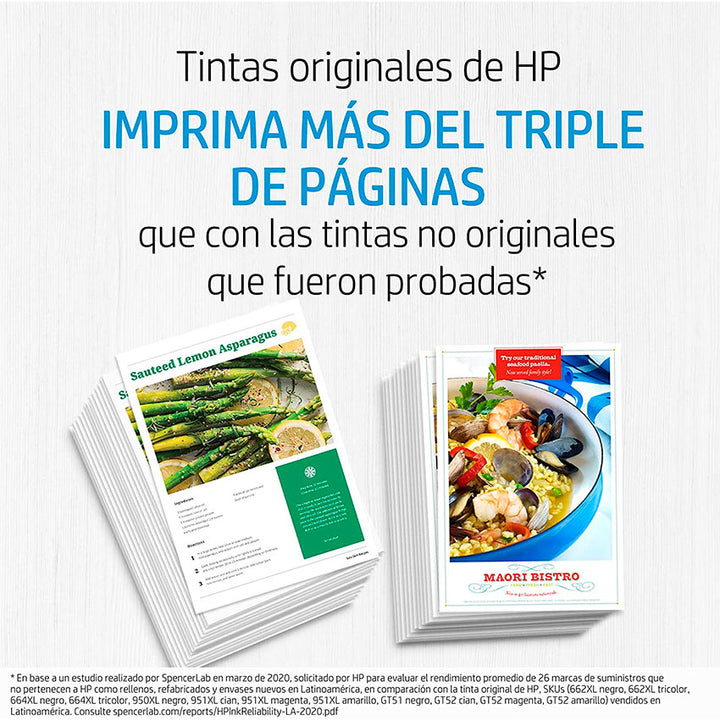 HP CARTUCHO DE TINTA XL NEGRO PARA IMPRESORA #662 NEGRO