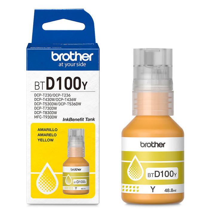 BROTHER BOTELLA DE TINTA YELLOW INKBENEFIT TANK ULTRA ALTO RENDIMIENTO