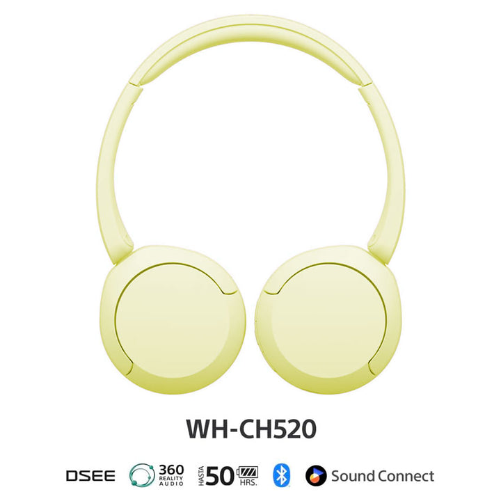 SONY AUDÍFONOS INALÁMBRICOS WH-CH520 BLUETOOTH HASTA 50 H DE BATERÍA