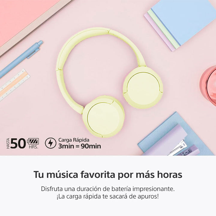 SONY AUDÍFONOS INALÁMBRICOS WH-CH520 BLUETOOTH HASTA 50 H DE BATERÍA