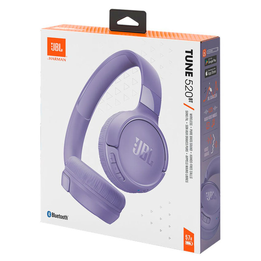 AUDIFONOS BLUETOOTH JBL TUNE 520 PURPURA