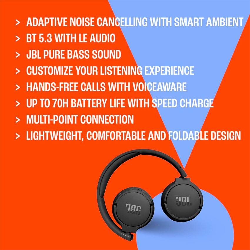 JBL AUDIFONOS BLUETOOTH BLUETOOTH ON EAR