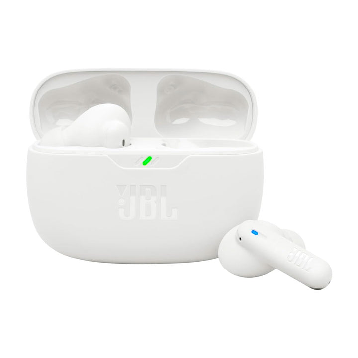 Jbl Audifonos True Wireless Tune Beam 2 Color Blanco Sonido Potente y Batería de Larga Duración