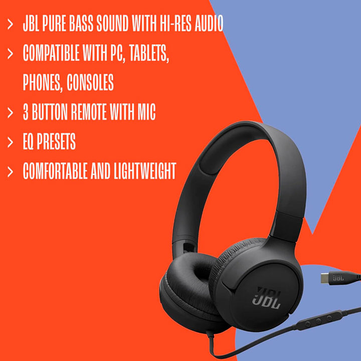 JBL TUNE 520 AUDIFONOS TIPO-C MORADO "G"