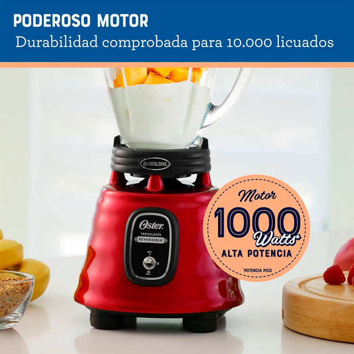 LICUADORA OSTER CLASICA REVERSIBLE ROJA (BLSTBESTR)