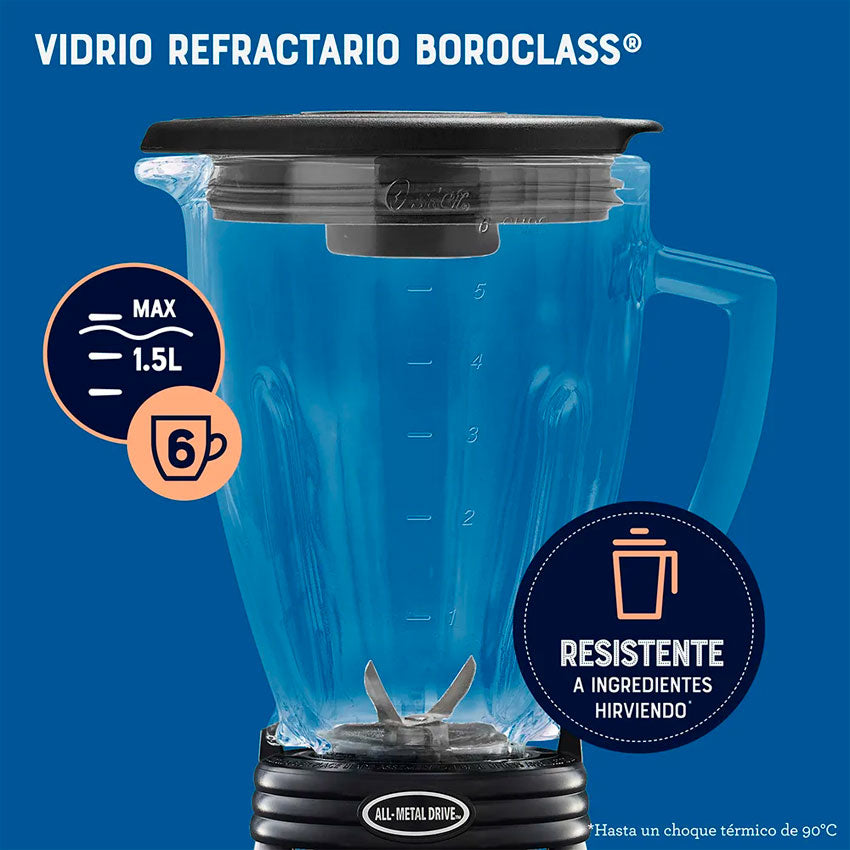 LICUADORA OSTER CLASICA REVERSIBLE ROJA (BLSTBESTR)