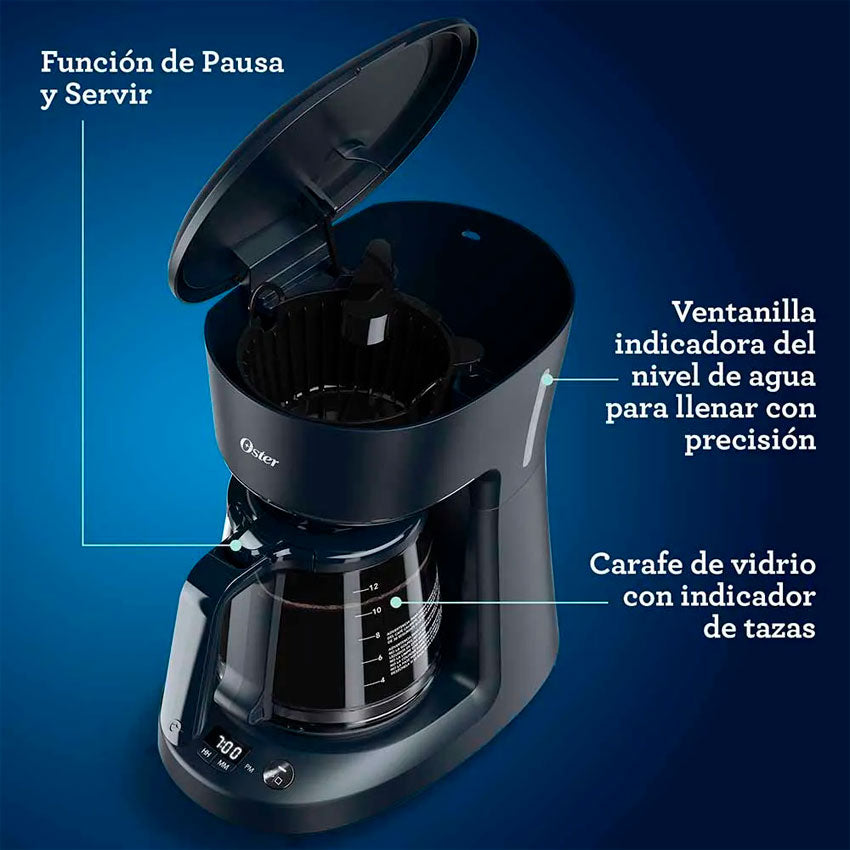 OSTER CAFETERA 12 TAZAS NEGRA (BVSTDCP12B-013)