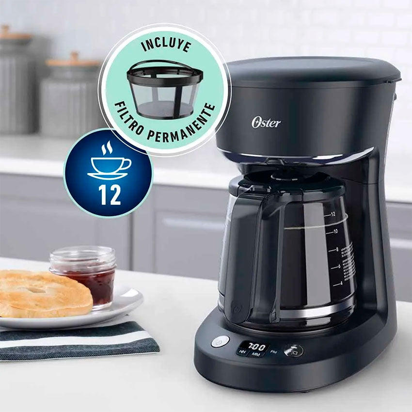 OSTER CAFETERA 12 TAZAS NEGRA (BVSTDCP12B-013)