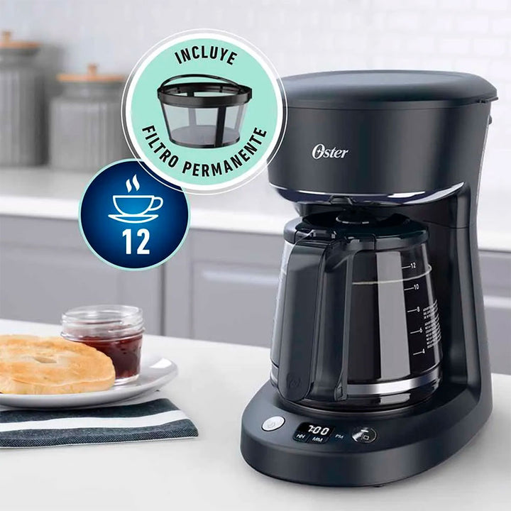OSTER CAFETERA 12 TAZAS NEGRA (BVSTDCP12B-013)