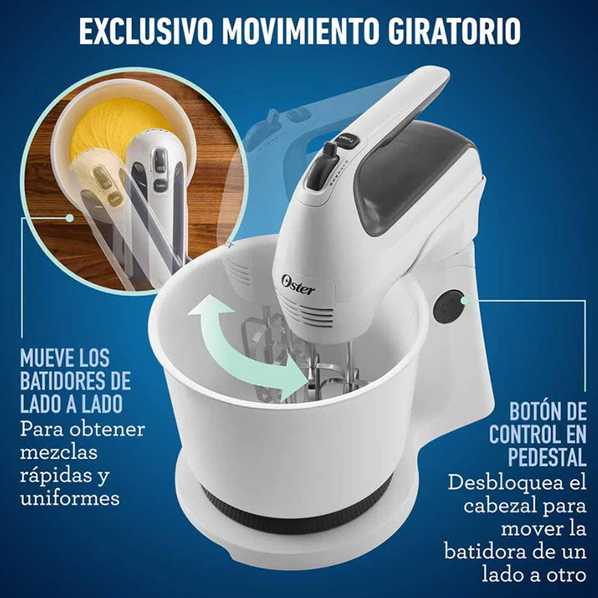 OSTER BATIDORA DE MANO Y PEDESTAL 6 VELOCIDADES