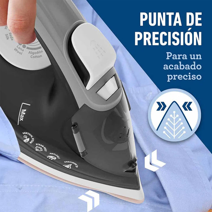 OSTER PLANCHA DE VAPOR GRIS