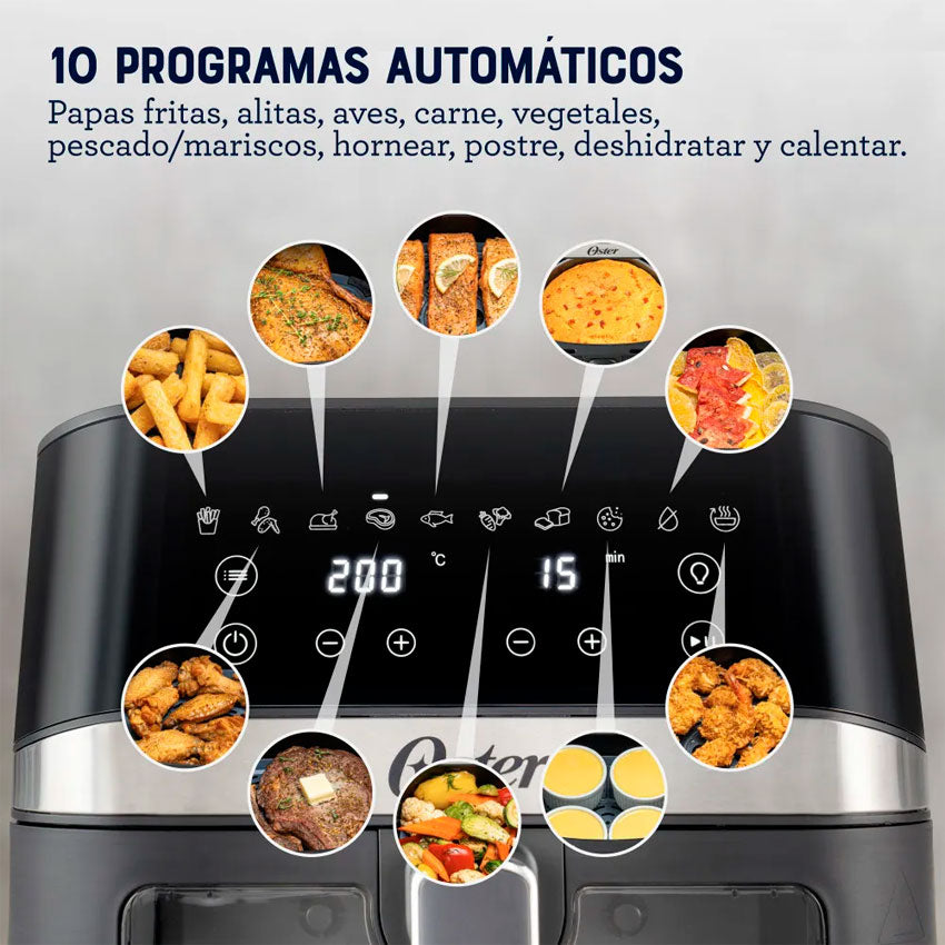 FREIDORA DE AIRE DIGITAL OSTER 6L NEGRA (CKSTAF60WDDF)