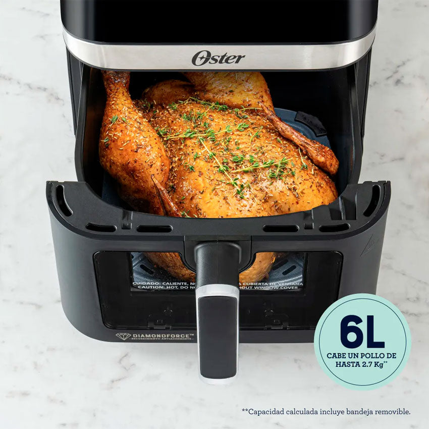 FREIDORA DE AIRE DIGITAL OSTER 6L NEGRA (CKSTAF60WDDF)