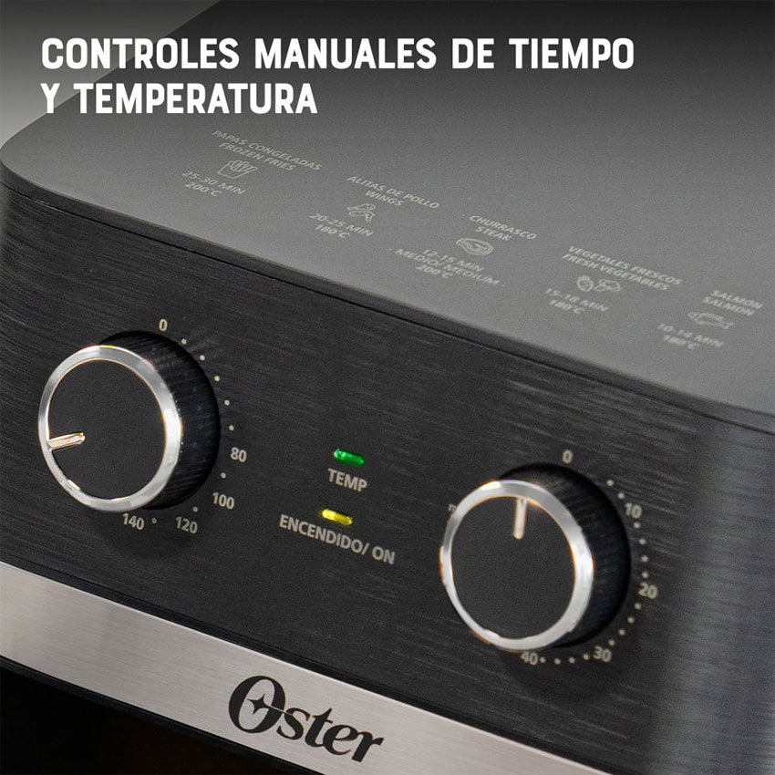 OSTER FREIDORA DE AIRE MANUAL 6L NEGRA