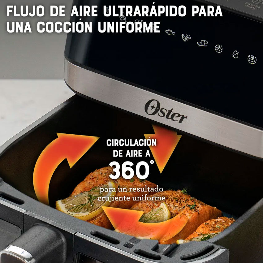 OSTER FREIDORA DE AIRE MANUAL 6L NEGRA