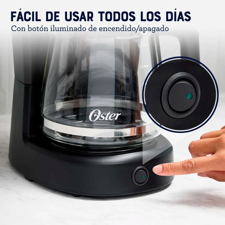 CAFETERA 12 TAZAS OSTER (BVSTDCS121B) NEGRA