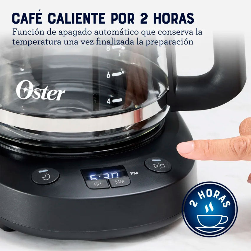CAFETERA 12 TAZAS OSTER NEGRA (BVSTDCP121B)