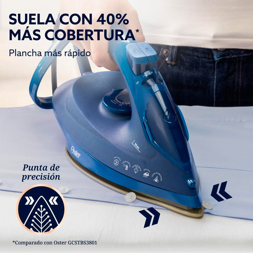 PLANCHA DE VAPOR OSTER AZUL