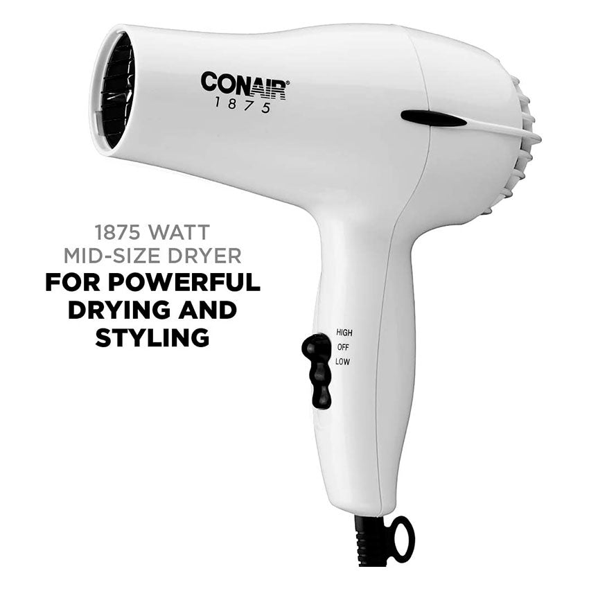 CONAIR SECADOR DE CABELLO PORTATIL 1875 WATTS 2 VELOCIDADES